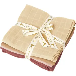 Baby muslin cloth Fabelab Dusty Rose Mix (x4) image-0