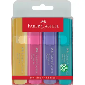 Markører Faber-Castell fluor pastel (x4)