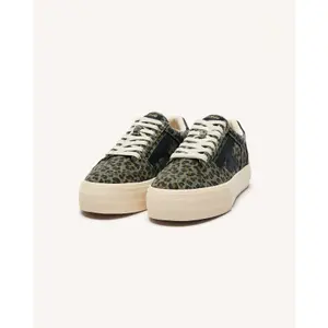 Braided Suede Trainers Faguo Walnut Platform image-1