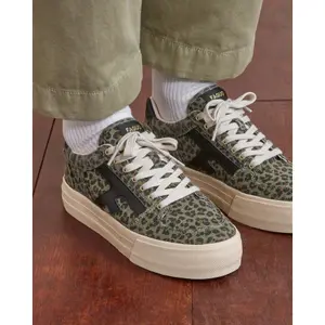 Braided Suede Trainers Faguo Walnut Platform image-4