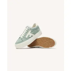Braided Suede Trainers Faguo Walnut Platform image-2