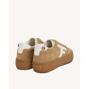 Suedesneakers med platform til kvinder Faguo Walnut image-1