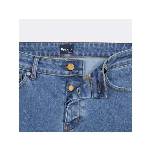 Jeans slim de algodão Faguo image-1