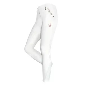 Pantalon équitation full grip femme Fair Play Jasmine Fleur Rosegold image-0