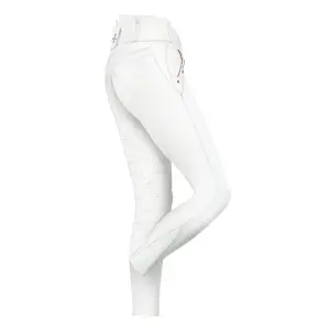 Pantalon équitation full grip femme Fair Play Jasmine Fleur Rosegold image-1