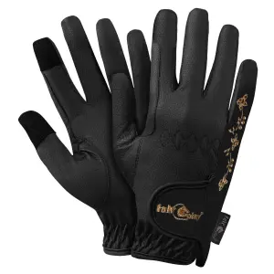 Guantes de equitación de cuero Fair Play Asti Fleur Rosegold image-0