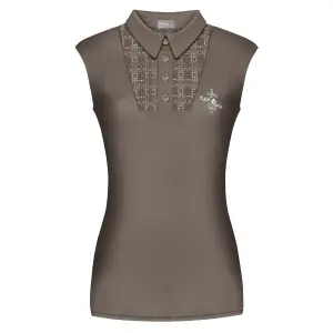 Polo d'équitation sans manches femme Fair Play Alina image-0