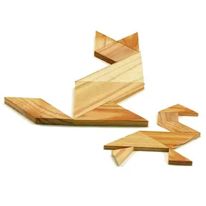 Wooden tangram game Falomir image-1