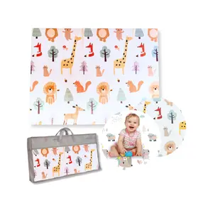 Tappeto da gioco pieghevole 2 in 1 Family Nation Montessori Animal Friends