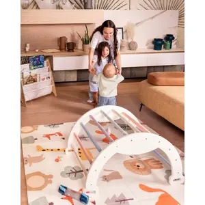 Pamisek do zabawy składany 2 w 1 Family Nation Montessori Animal Friends image-2
