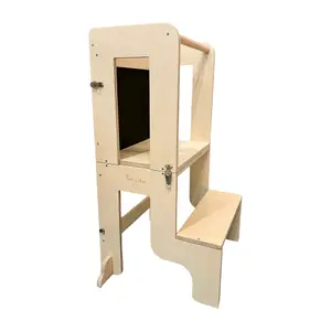 Torre di apprendimento 3 in 1 con tavolo magnetico bambino Family Nation Montessori