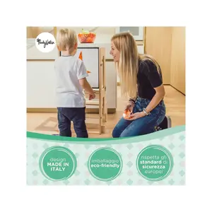 3 w 1 Zestaw do nauki z magnetyczną tablicą dla niemowląt Family Nation Montessori image-3