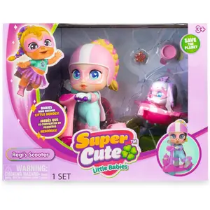 Doll + mini scooter regi Famosa Super Cute 12 cm image-1