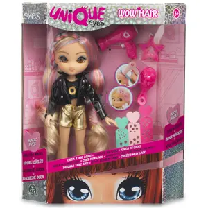 Bambola Famosa Unique Eyes Wow Hair 3 modèles 25 cm image-4