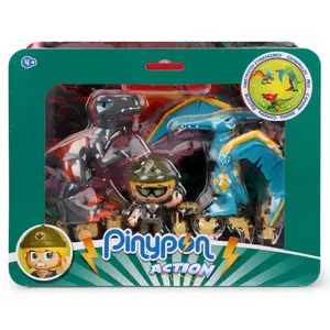 Dinosaurs and figurines Famosa Pinypon Wild (x3) image-0