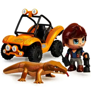 Figurine and big lizard Famosa Pinypon Action Wild image-1