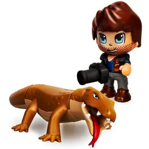 Figurine and big lizard Famosa Pinypon Action Wild image-3
