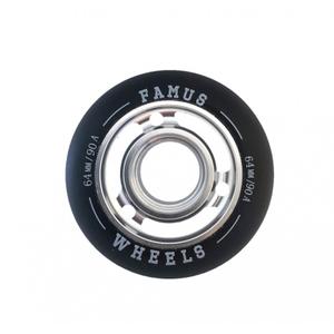 fms0377-ruota-inlineskate-famus-wheels-argento-grigio-64-mm-90a