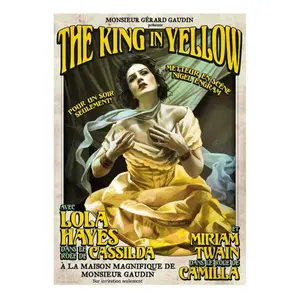 Poster lithograph the king in yellow limited edition Fanattik Arkham Horror image-0