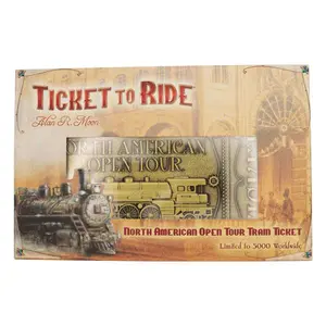 Replica collectible figurine Fanattik Ticket to Ride North American Open Tour Ticket Limited Edition image-1