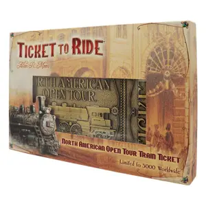 Replica collectible figurine Fanattik Ticket to Ride North American Open Tour Ticket Limited Edition image-2