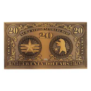 Réplica para colecionar Fanattik Fallout New Vegas NCR $20 Bill Limited Edition