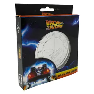 Set of 4 Back to the Future coasters Fanattik