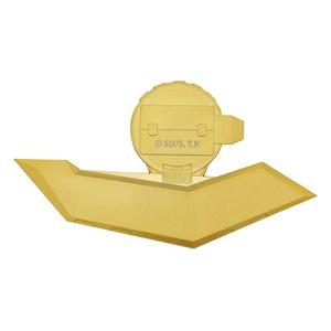Figurine de collection Réplique Fanattik Yu-Gi-Oh! 24K Gold Plated Duel Disk Mini image-1