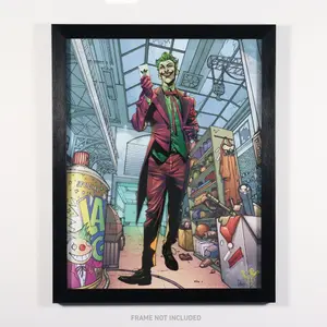 Poster lithograph the joker limited edition fan-cel Fanattik DC Comics image-2