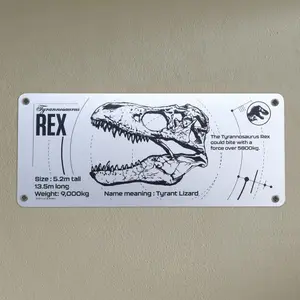 Metal wall decoration Fanattik Jurassic Park T-Rex Schematic image-1