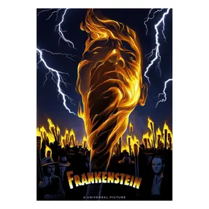 Poster Fanattik Universal Monsters Lithographie Frankenstein Limited Edition image-0
