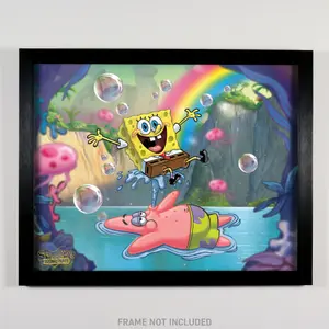Poster lithograph limited edition fan-cel Fanattik Bob l'éponge image-1