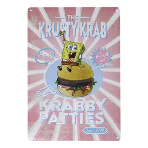 Metal wall decoration Fanattik Spongebob Krusty Krab image-0