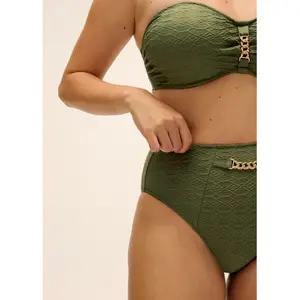 Damen-Bikinihose mit hoher Taille Fantasie Azores image-4