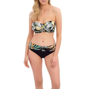 Top bikini con aros y detalle de torsión para mujer Fantasie Bamboo Grove image-0