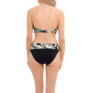 Top bikini con aros y detalle de torsión para mujer Fantasie Bamboo Grove image-1