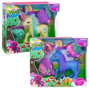 Pony with accessories 2 assorted colors Fantastiko image-1