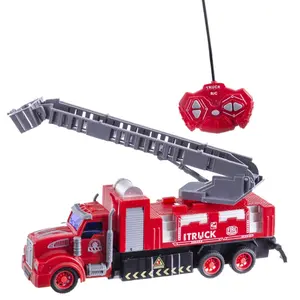 Remote control toy fire truck with 7 functions 2 assorted models Fantastiko image-0
