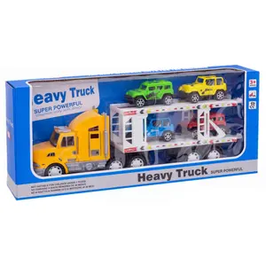 Friction truck with 4 car trailer Fantastiko image-1