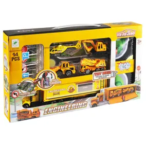 Garage truck + 4 vehicles + accessories Fantastiko image-0