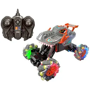 Remote control car 7 functions 2 assorted colors Fantastiko Dino 20 cm image-0