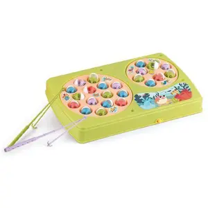 Double electric fishing game with 2 assorted colors Fantastiko image-1