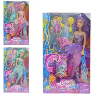Little Mermaid doll with accessories in 3 assorted models Fantastiko image-1