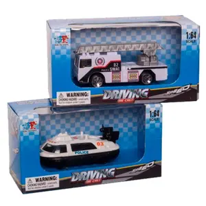 Metal police vehicle 6 assorted models Fantastiko 8 cm image-1