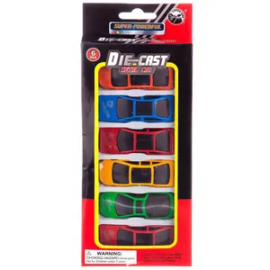Set of 6 sports cars metal box Fantastiko image-0