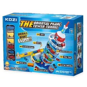 Lote de 6 carros com estacionamento em espiral Fantastiko image-1