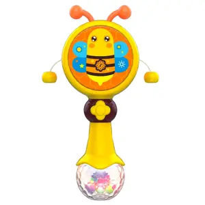 Sound and light rattle 4 assorted colors Fantastiko image-0