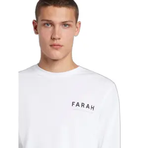 Grafikus hosszú ujjú póló Farah Newland image-2