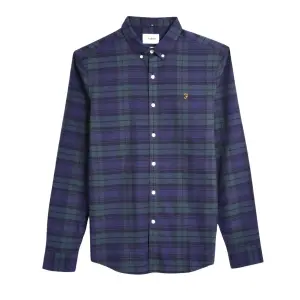 Chemise à carreaux manches longues Farah Brewer