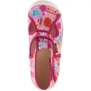 Hausschuhe Mädchen Fare růžové image-3